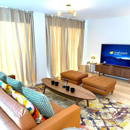 Swisshut Modern 5min West Station - Apart. Rugen 2 * Interlaken