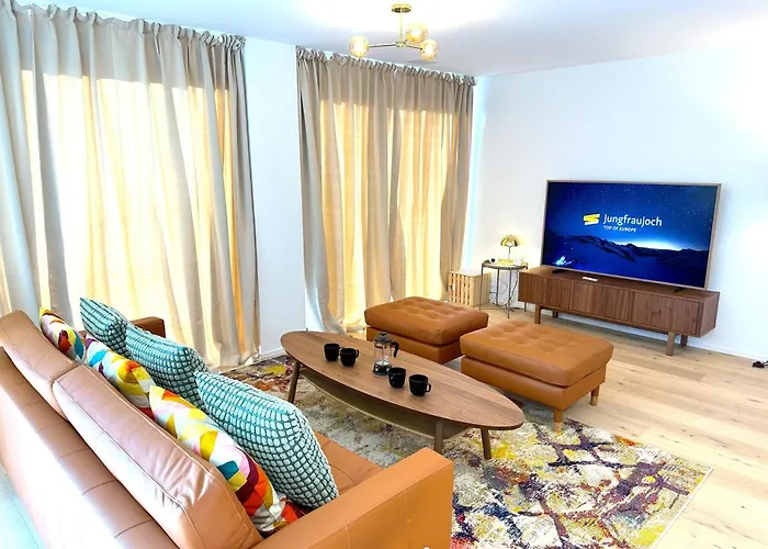 Swisshut Modern 5min West Station - Apart. Rugen 2 * Interlaken